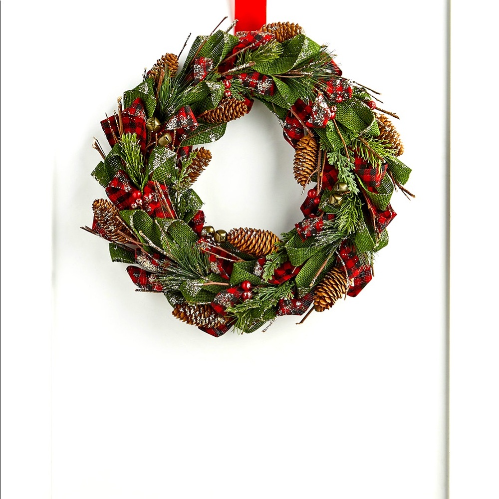 Christmas cheer Ribbon pine cone